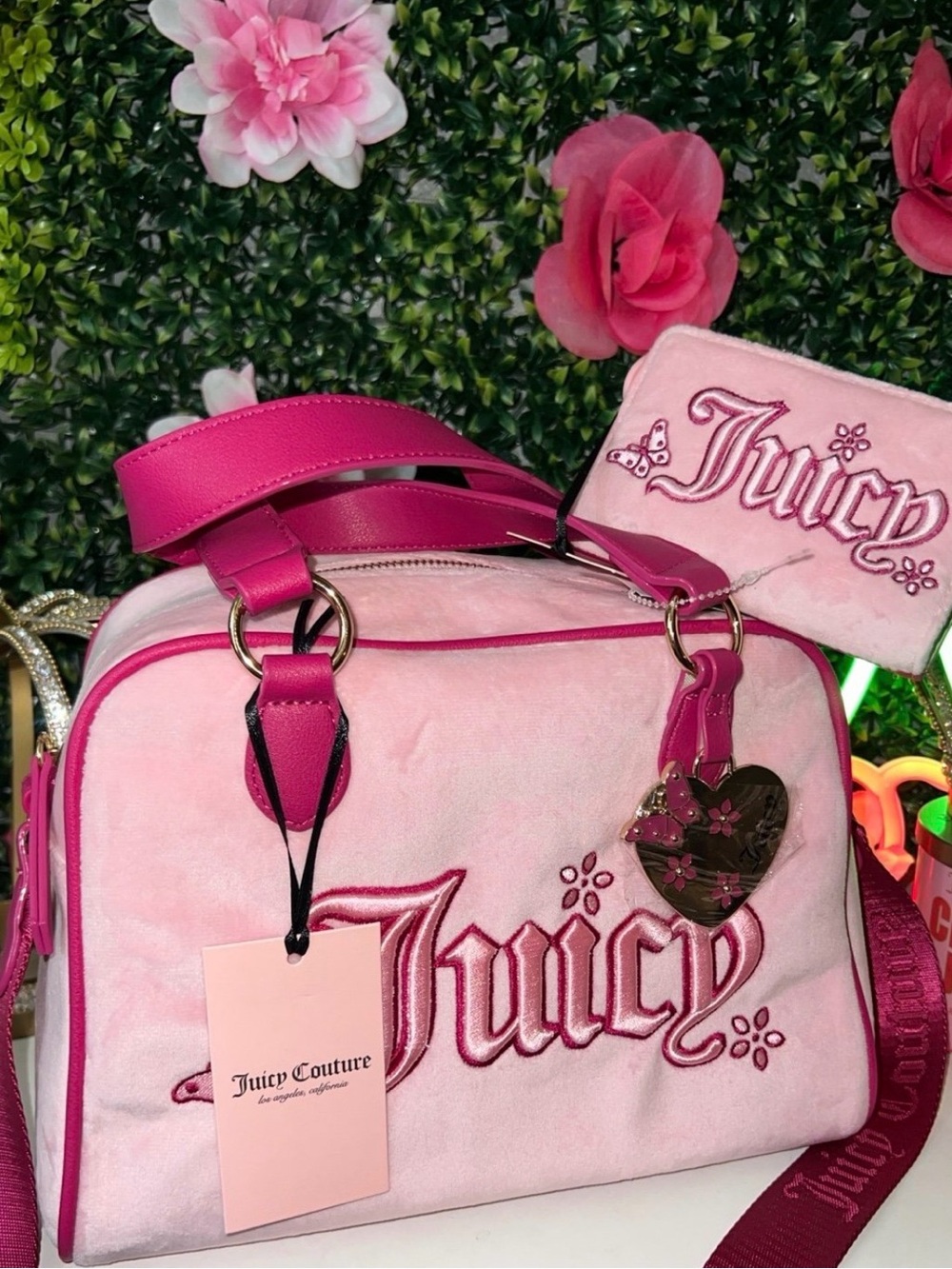 🩷🍒 Juicy Couture juicy in the sky satchel set